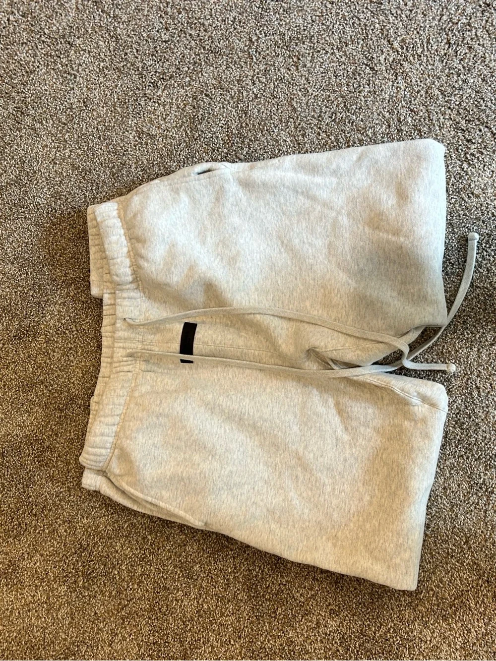 Fear of God Men's Heather Light Gray Athletic Fleece Shorts